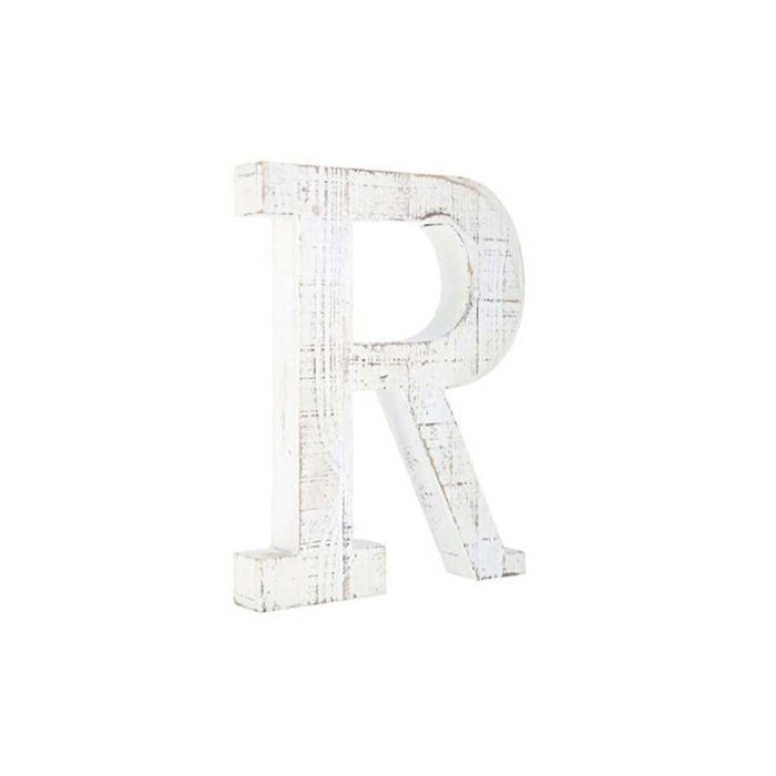 Decorative Free Standing White Decorative Monogram Wood Letter