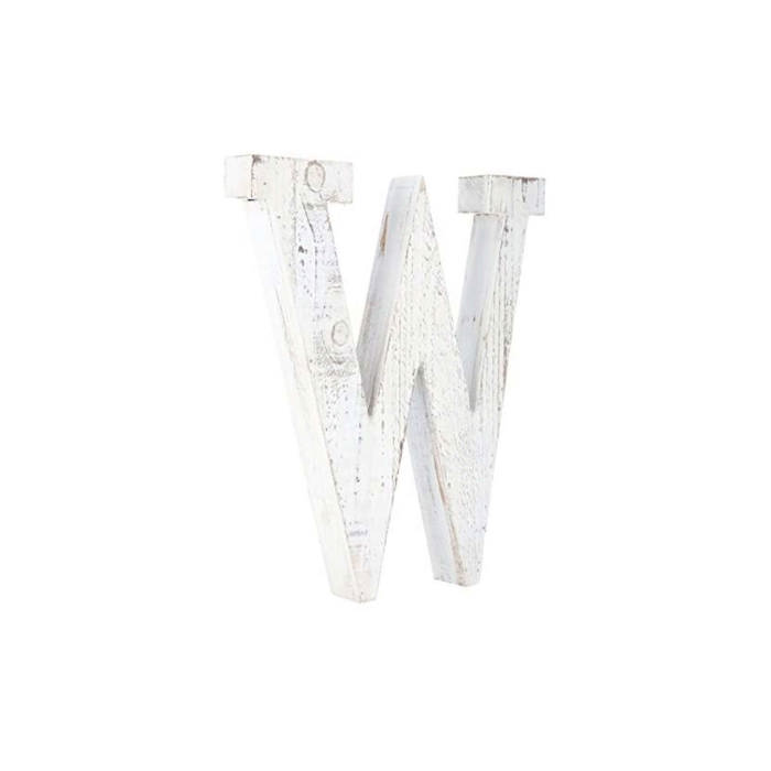 Decorative Free Standing White Decorative Monogram Wood Letter