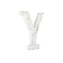 White Wash Y Decorative Free Standing White Decorative Monogram Wood Letter