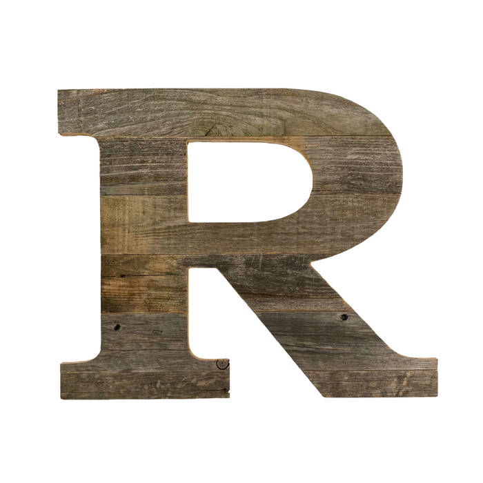 Rustic Farmhouse Large 16in Decorative Monogram Wood Letter