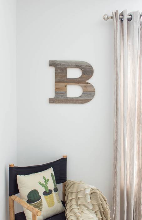 Rustic Farmhouse Large 16in Decorative Monogram Wood Letter