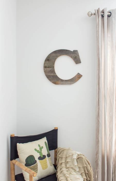 Rustic Farmhouse Large 16in Decorative Monogram Wood Letter