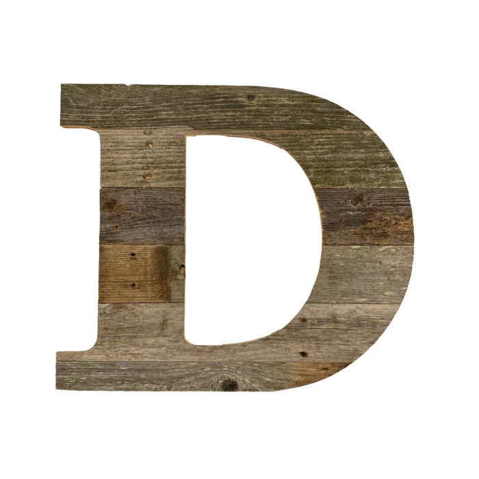 Rustic Farmhouse Large 16in Decorative Monogram Wood Letter