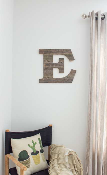 Rustic Farmhouse Large 16in Decorative Monogram Wood Letter