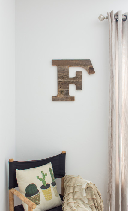 Rustic Farmhouse Large 16in Decorative Monogram Wood Letter