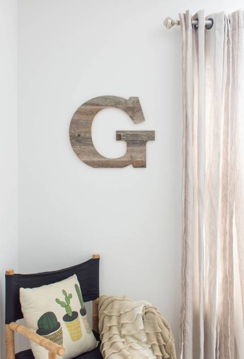 Rustic Farmhouse Large 16in Decorative Monogram Wood Letter