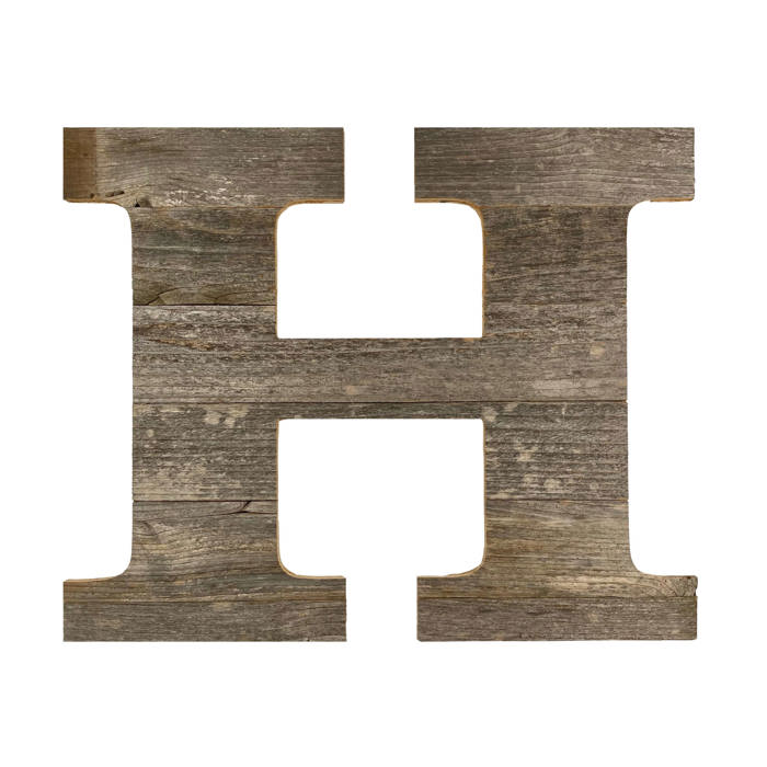 Rustic Farmhouse Large 16in Decorative Monogram Wood Letter