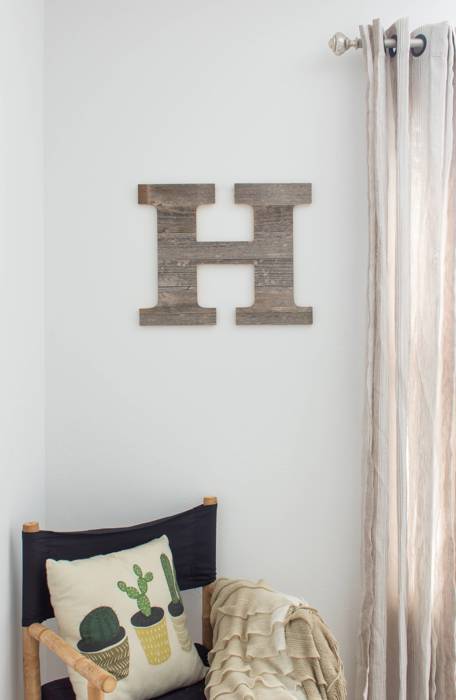 Rustic Farmhouse Large 16in Decorative Monogram Wood Letter