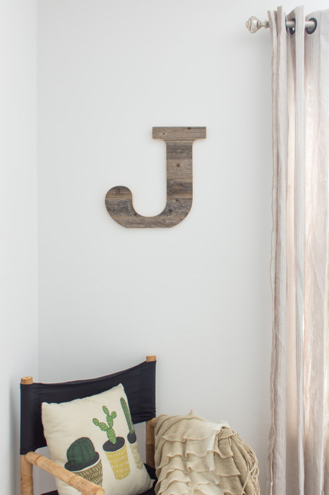 Rustic Farmhouse Large 16in Decorative Monogram Wood Letter