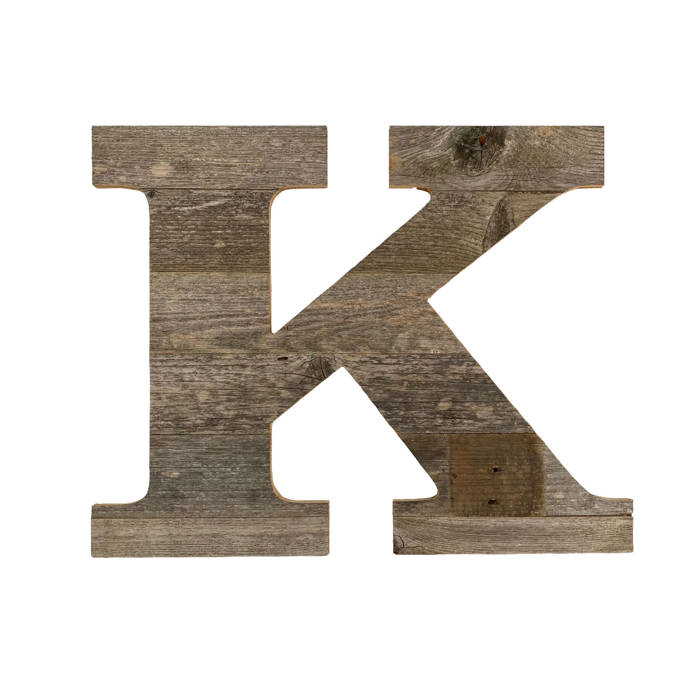 Rustic Farmhouse Large 16in Decorative Monogram Wood Letter