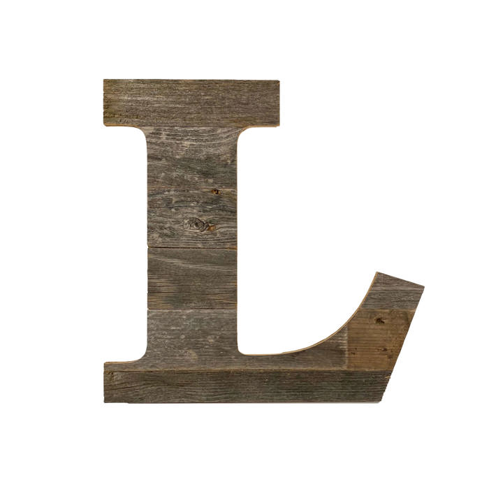 Rustic Farmhouse Large 16in Decorative Monogram Wood Letter