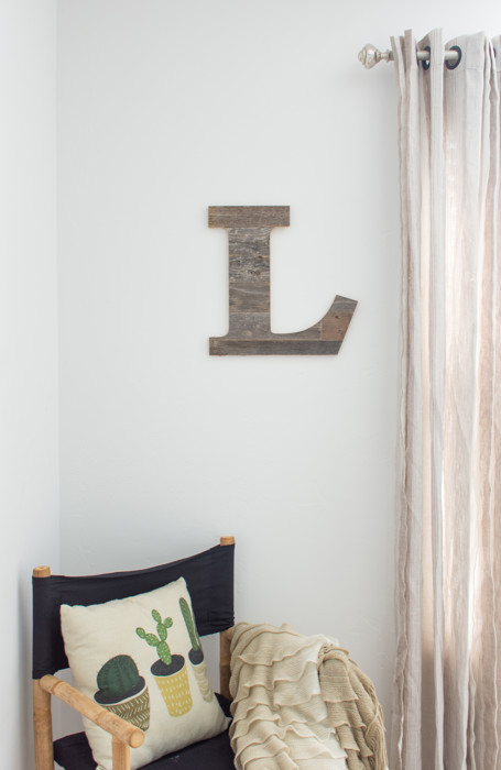 Rustic Farmhouse Large 16in Decorative Monogram Wood Letter