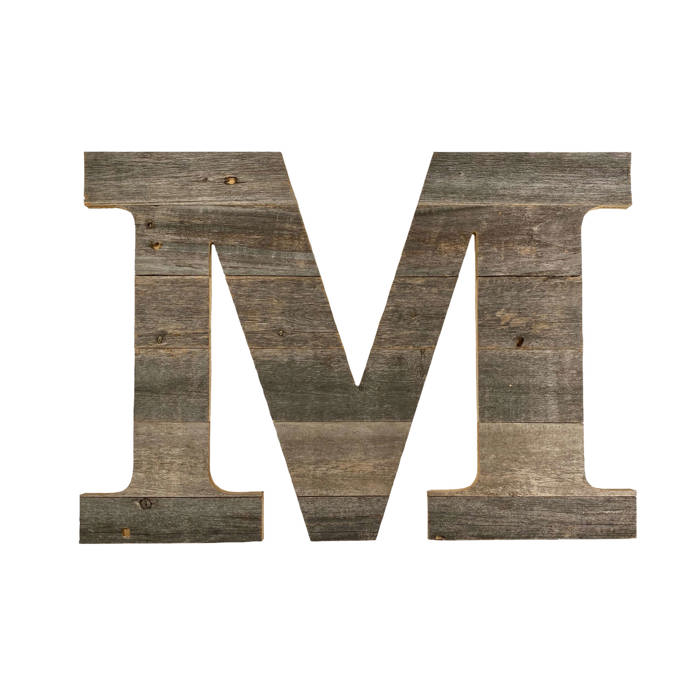 Rustic Farmhouse Large 16in Decorative Monogram Wood Letter