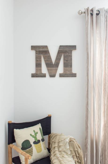 Rustic Farmhouse Large 16in Decorative Monogram Wood Letter