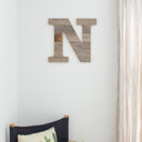 Weathered Gray N Rustic Farmhouse Large 16in Decorative Monogram Wood Letter