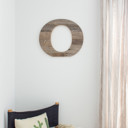 Weathered Gray O Rustic Farmhouse Large 16in Decorative Monogram Wood Letter