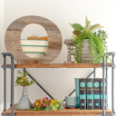 Weathered Gray O Rustic Farmhouse Large 16in Decorative Monogram Wood Letter