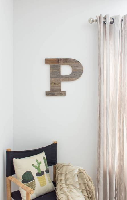 Rustic Farmhouse Large 16in Decorative Monogram Wood Letter