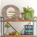 Weathered Gray Q Rustic Farmhouse Large 16in Decorative Monogram Wood Letter