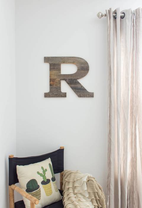 Rustic Farmhouse Large 16in Decorative Monogram Wood Letter