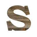 Weathered Gray S Rustic Farmhouse Large 16in Decorative Monogram Wood Letter