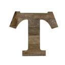 Weathered Gray T Rustic Farmhouse Large 16in Decorative Monogram Wood Letter