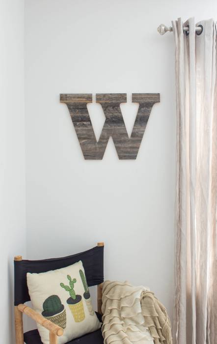 Rustic Farmhouse Large 16in Decorative Monogram Wood Letter