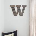 Weathered Gray W Rustic Farmhouse Large 16in Decorative Monogram Wood Letter
