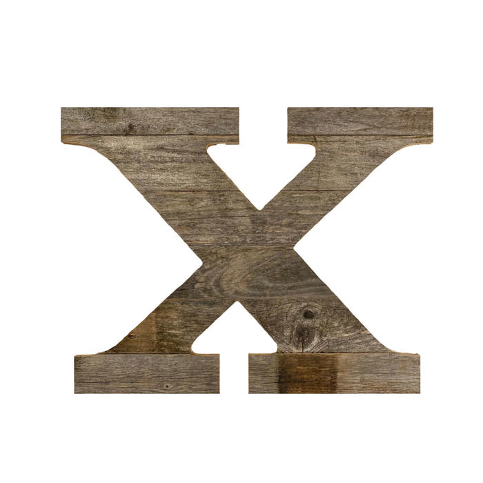 Rustic Farmhouse Large 16in Decorative Monogram Wood Letter