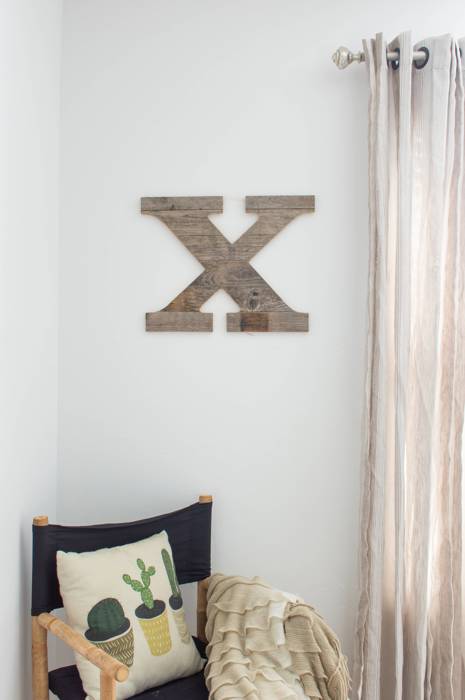 Rustic Farmhouse Large 16in Decorative Monogram Wood Letter