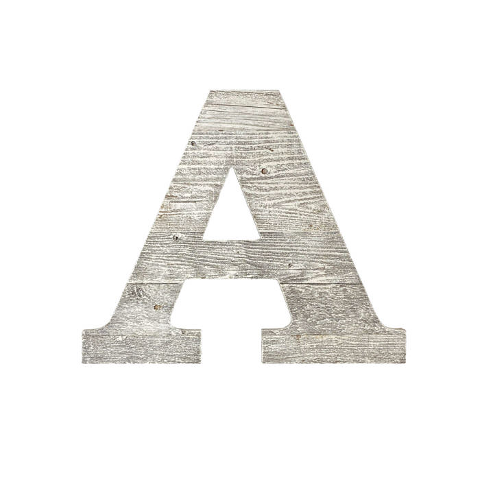 Rustic Farmhouse Large 16in Decorative Monogram Wood Letter