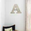 White Wash A Rustic Farmhouse Large 16in Decorative Monogram Wood Letter
