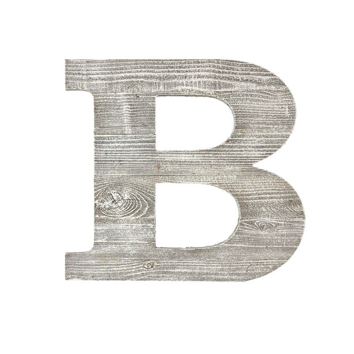 Rustic Farmhouse Large 16in Decorative Monogram Wood Letter