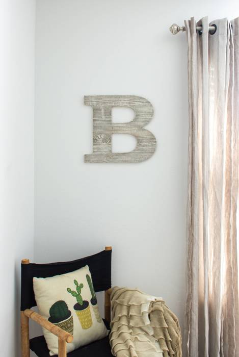 Rustic Farmhouse Large 16in Decorative Monogram Wood Letter