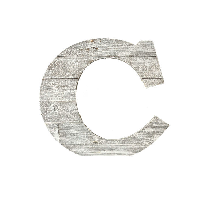 Rustic Farmhouse Large 16in Decorative Monogram Wood Letter