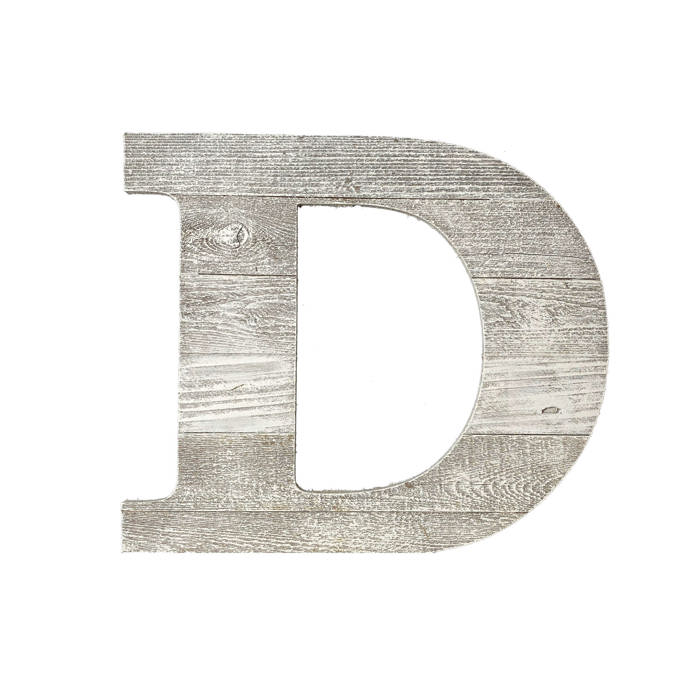 Rustic Farmhouse Large 16in Decorative Monogram Wood Letter