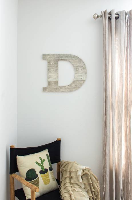 Rustic Farmhouse Large 16in Decorative Monogram Wood Letter