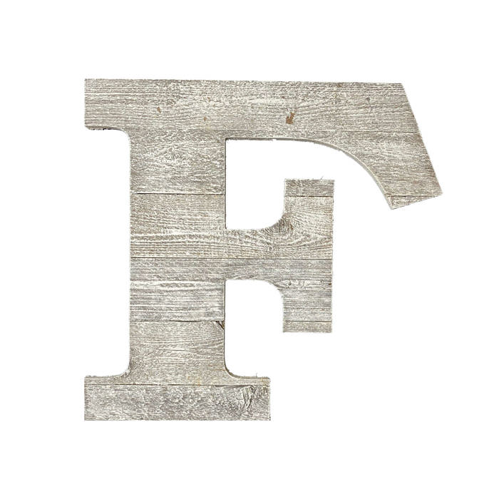 Rustic Farmhouse Large 16in Decorative Monogram Wood Letter