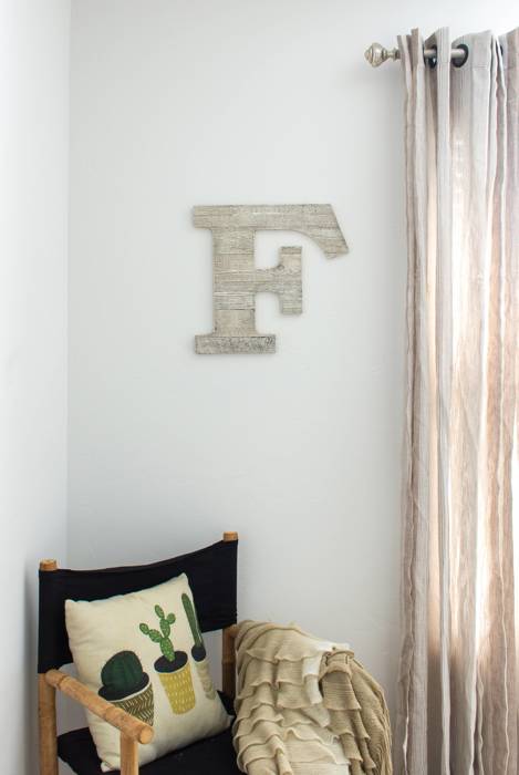 Rustic Farmhouse Large 16in Decorative Monogram Wood Letter