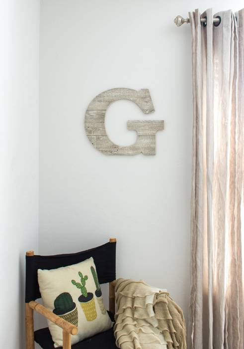 Rustic Farmhouse Large 16in Decorative Monogram Wood Letter