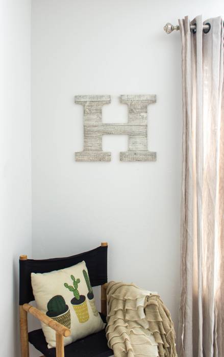 Rustic Farmhouse Large 16in Decorative Monogram Wood Letter