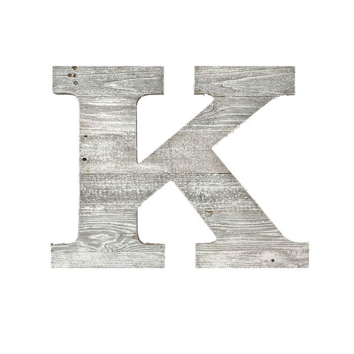 Rustic Farmhouse Large 16in Decorative Monogram Wood Letter