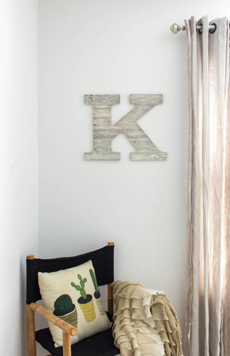 Rustic Farmhouse Large 16in Decorative Monogram Wood Letter