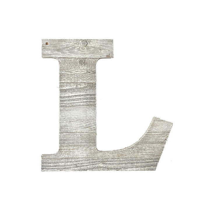 Rustic Farmhouse Large 16in Decorative Monogram Wood Letter