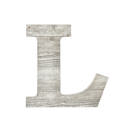 White Wash L Rustic Farmhouse Large 16in Decorative Monogram Wood Letter