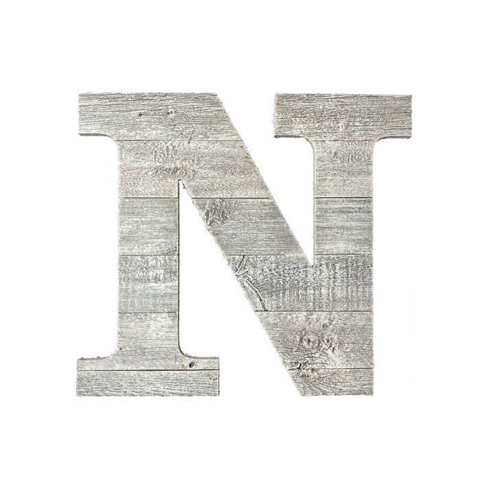 Rustic Farmhouse Large 16in Decorative Monogram Wood Letter