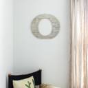 White Wash O Rustic Farmhouse Large 16in Decorative Monogram Wood Letter