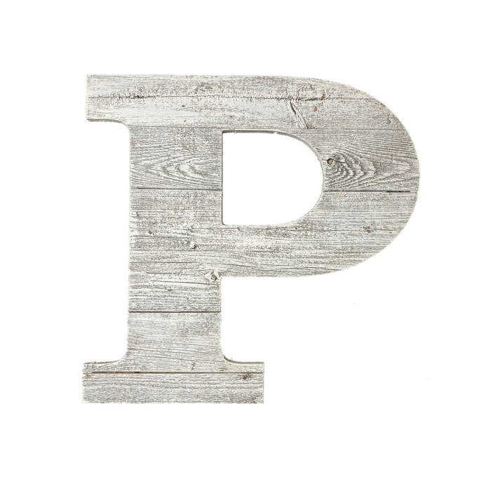 Rustic Farmhouse Large 16in Decorative Monogram Wood Letter