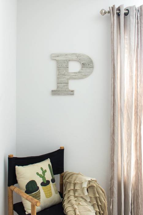 Rustic Farmhouse Large 16in Decorative Monogram Wood Letter