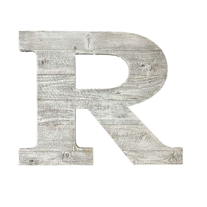 Rustic Farmhouse Large 16in Decorative Monogram Wood Letter